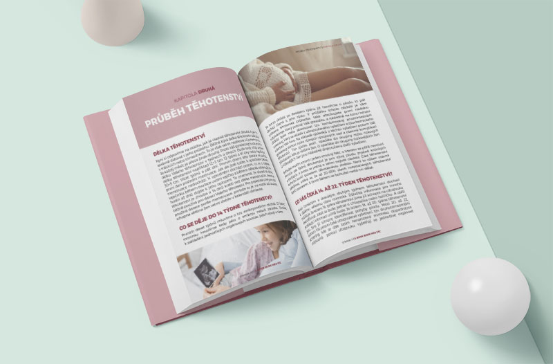 V e-booku Průvodce těhotenstvím se dozvíte informace o tom, jak těhotenství probíhá, co se může zkomplikovat, na co si dát pozor.